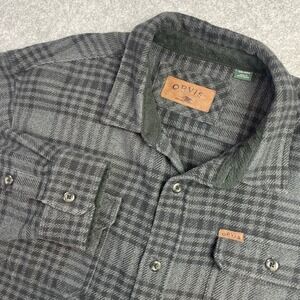 Orvis Classic Collection Mens Shirt XXL/EEG Plaid Cotton Long Sleeve Button Down